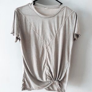 Gray workout or casual top